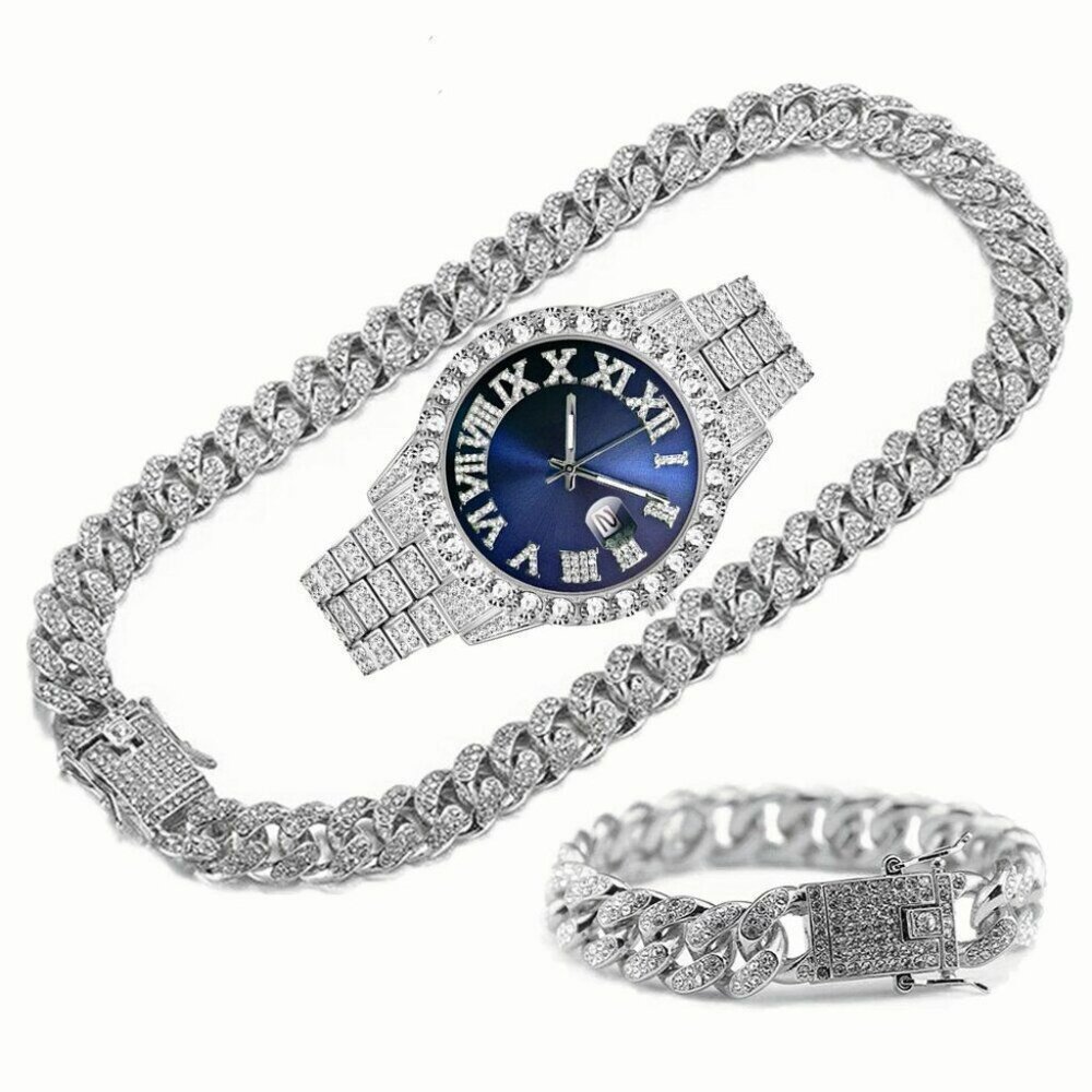 3 PCS men jewlery set